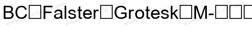 BC Falster Grotesk M字体转换
